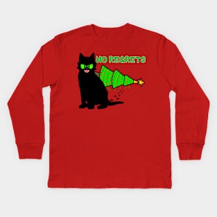 No Regrets this Xmas. Kids Long Sleeve T-Shirt